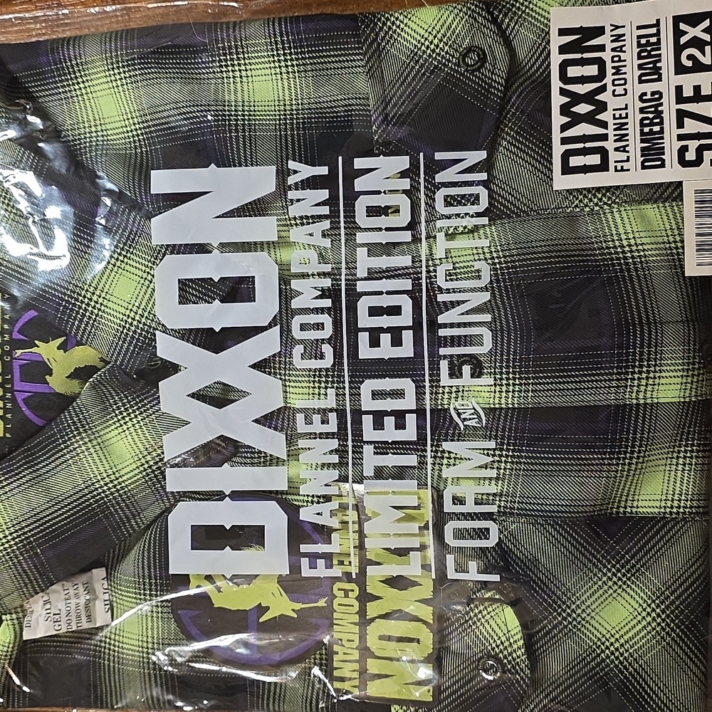 DIXXON 2XL DIMEBAG DARELL Men's Limited Edition Flannel Shirt - Picture 2 of 5